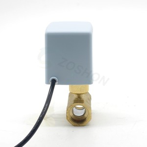 Vanne à bille électrique à trois fils bidirectionnelle, unité de ventilo-convecteur à double commande, vanne en laiton pleine ouverture, vanne en cuivre pour l'eau, personnalisable, support OEM - Product Image 1