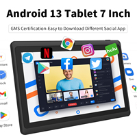 Tablette PRITOM K7 Pro pour adultes, 7 pouces, Android, Wifi, tablette intelligente pour l'éducation, tablette pour enfants, 4G+32G, batterie 3500mAh