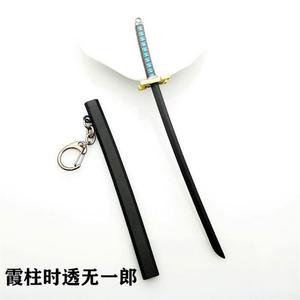 Commercio all'ingrosso di alta qualità 17cm cacciatrice di demoni cosplay giocattolo Kamado Tanjirou Agatsuma Zenitsu spada di metallo - Product Image 6