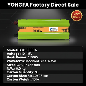 <span class=keywords><strong>Inversor</strong></span> Solar Yongfa SUS-2000A de 2000 Vatios, de CC 12V a CA 220V, <span class=keywords><strong>Inversor</strong></span> de Energía Solar, <span class=keywords><strong>Inversor</strong></span> OEM de Fábrica, <span class=keywords><strong>Inversor</strong></span> de 12V y 2000W - Product Image 3