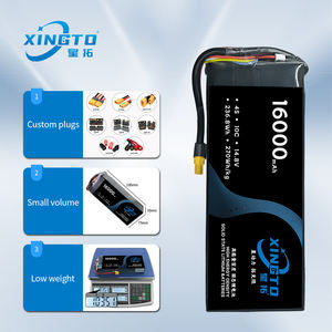 4s 11000 мАч, 16000 мАч, 28000 мАч, Xt90, литий-литиевые полутвердотельные Аккумуляторы для дрона, 10c перезаряжаемые - Product Image 3