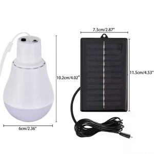Lampe solaire LED d'urgence pour le camping, ampoule suspendue, 200lm, rechargeable, lampe d'énergie extérieure, étanche, randonnée, escalade - Product Image 6