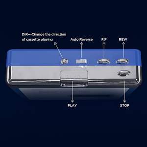 Reproductor de Casetes Portátil con Bluetooth, Grabador, Entrada para Micrófono y Auriculares de 3.5mm, Funciona con Pilas DC/AA, Ideal para Regalo - Product Image 6