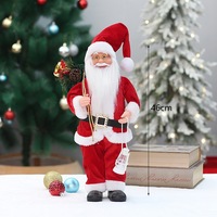 46cm Weihnachtsmann-Ornamente Rote Weihnachtsmann-Puppe Weihnachtsdekoration Zubehör für Weihnachtsfeiern