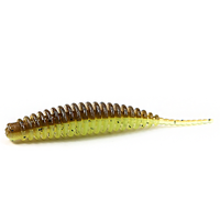 LUTAC 51mm/0.75g Universal New Softworm Leurre de pêche Grub Needle TPE Floating UV Luminous Color Crucian Carp