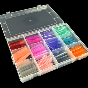 Novedad 2025: Moldes de <span class=keywords><strong>Uñas</strong></span> Profesionales de 12 Colores, Diseño Cuadrado, Almendrado y Stiletto, con Logotipo Personalizado, de Plástico, Cobertura Total - Product Image 3