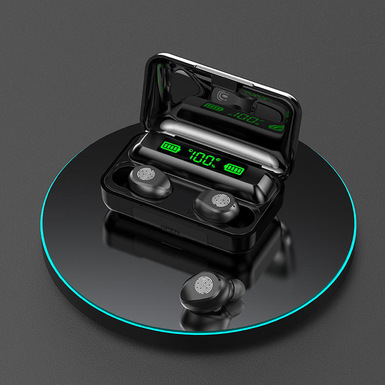 Negro [F9-fingerprint (Una sola pantalla verde)]