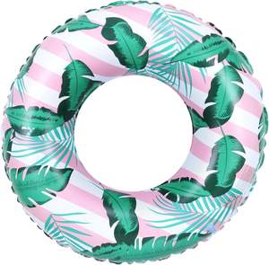 Flotador Inflable de Hoja Tropical para Adultos, Anillo de Natación Grande, Diversión Acuática de Verano, Juguete para Fiestas en la Playa - Product Image 1