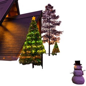 Thương mại kỳ nghỉ chiếu sáng Hệ thống điều khiển thông minh mật độ cao dẫn bố trí cho nhà ngoài trời Cây giáng sinh IP44 nhựa - Product Image 1