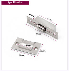 Tope de Puerta de Gabinete Ajustable de Acero Inoxidable de Alta Resistencia <span class=keywords><strong>ECREW</strong></span> Modelo 401 con Perla Superior Oculta y Diseño Moderno - Product Image 2