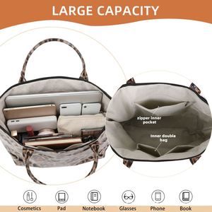 Bolso de Playa de PVC con Estampado de Leopardo, Bolso Bandolera Impermeable de Gran Capacidad, Bolso de Mano para Viajes y Compras, Bolso de Hombro para Mujer - Product Image 3
