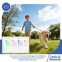 Calendrier électronique interactif à écran tactile de 21,5 pouces, tableau de tâches, gestion du calendrier, horloge numérique WiFi, design minimaliste