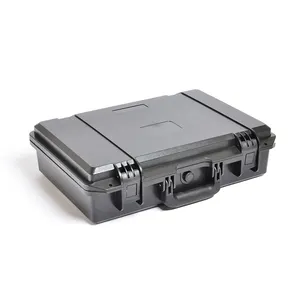 Black Tactical Case Tough Tool Black Hard Storage Plastic Briefcase With Custom Design