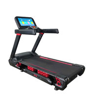 Máquina de Gimnasio Profesional, Caminadora Motorizada con Pantalla Táctil HD de 15.6"/19" y Sistema de Entretenimiento con TV