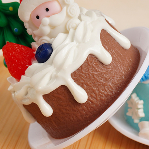 Modelos de Pastel de Navidad 3D en Oferta, Figuras de PVC de Simulación de Pastel de Crema para Exhibición en Escaparates, Regalo Divertido para Navidad - Product Image 4