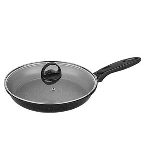 Venta de Fábrica Sartén Antiadherente de Hierro y Acero al Carbono con Revestimiento de Piedra de Mármol, Sartén Plana para Freír - Product Image 2