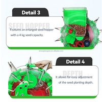 Semoir manuel pour maïs et soja avec une capacité de 4 kg et une efficacité de 0,25 acre/heure