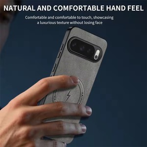 Étui de téléphone à chargement sans fil magnétique à motif cuir pour Google Pixel 6 6A 7 8 8A 9 9A 10 Pro XL - Product Image 5
