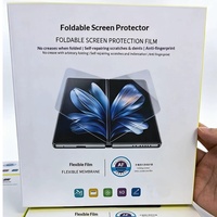 Film Hydrogel pour iPhone Duo pliable, HD transparent, anti-poussière, application rapide, antibactérien, résistant aux traces de doigts, protection d'écran