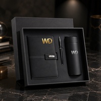 Ensemble cadeau d'affaires haut de gamme avec logo, carnet en cuir personnalisé avec stylo pour la promotion d'entreprise et les cadeaux clients