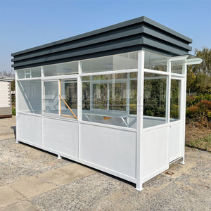 Cabine de sécurité en acier préfabriqué 2x3m, structure moderne, mobile, légère et soudée pour extérieur - Product Image 1