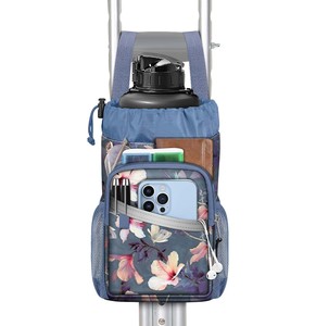 Sac de transport pour béquilles, pochette de rangement portable à fermeture éclair pour cannes, béquilles médicales et accessoires pour jambe cassée - Product Image 1