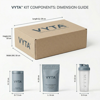 Caja de Cartón Corrugado Personalizada para Envíos, con Pulpa Moldeada, para Botellas de Suplementos Deportivos