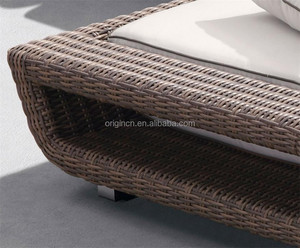 Table de service élégante en rotin pour l'extérieur, mobilier de villégiature, chaise longue élégante, meubles en bois faits à la main - Product Image 4