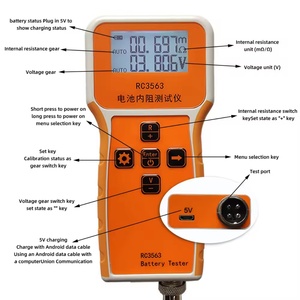 RC3563 Battery <b>Tester</b> Measuring Internal Resistance Detector High Precision <b>Voltage</b> <b>Tester</b> for Lithium Battery - Product Image 3