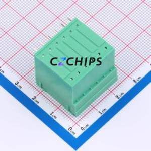 MX15EDGRH-3.81-2*06P-GN01-Cu-A Plug-in Terminal Block Bent Lead Through Hole,P=3.81mm Board-to-Board / Socket Closed 2x6P 3.81mm - Product Image 2