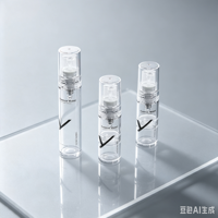 Flacon pompe sans air PP modèle 802 de Source Factory, 5ml 10ml 15ml, avec logo personnalisé, contenant cosmétique de luxe pour soins de la peau, vente en gros