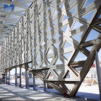 Muro Cortina Perforado de Aluminio con Corte Láser 3D, Moderno, Impermeable, Ignífugo, para Protección de la Privacidad en Hoteles y Centros Comerciales, Venta al Por Mayor