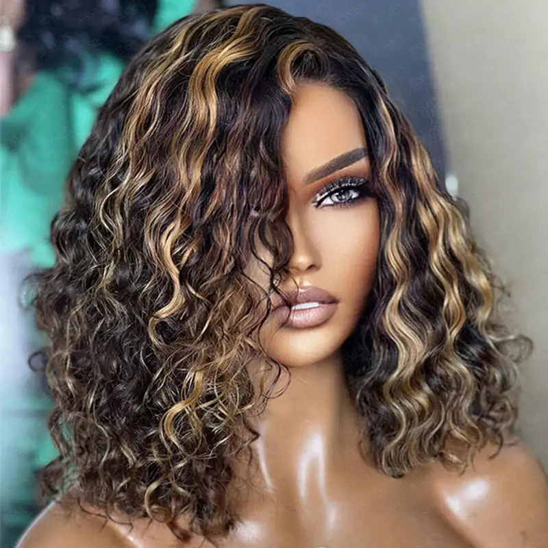 Eulisi Hair Highlight Perruque Perruques de base en soie Cheveux humains sans colle Cuticules alignés Perruques de cheveux humains bruts vietnamiens de qualité 12A