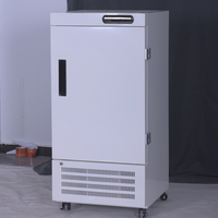 Lemari Es Mini 98L Tipe Tegak Pendinginan Langsung Suhu Ultra-rendah 60 Derajat Bahan Stainless Steel 304 Kulkas Built-In