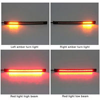 BB2440 Bande lumineuse LED universelle à 32 LED, feu arrière, feu stop, clignotant, flexible, pour moto
