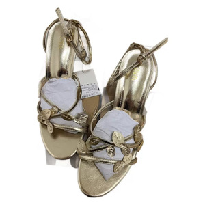 Nouvelle Collection ZA : Sandales d'été élégantes à talon haut et bout ouvert, avec nœud, style artistique rétro, couleur unie, à enfiler, montantes - Product Image 5