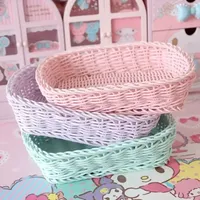 Boîte de rangement en plastique et ensemble de paniers pour usage domestique-pour cosmétiques vêtements nourriture cuisine stockage de légumes-articles divers ménagers polyvalents
