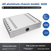 Boîtier d'amplificateur audio HIFI CNC3608 BRZHIFI, châssis en aluminium pour dissipation thermique, haute qualité, DIY