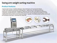 Nieuwe automatische sorteermachine voor kippen, weegschaal met hoge precisie, zwenkarmtype, 4000-5000 stuks/uur, geschikt voor fruit.