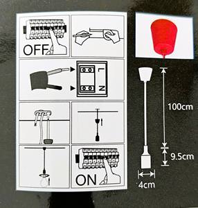 Proveedor de luz Led colgante Manguera de silicona colorida con portalámparas VDE E27 Cable textil para luz de techo - Product Image 5