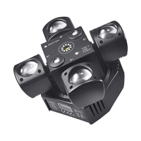 Mini projecteur LED 48W 4 bras King Kong 5 en 1 RGBW Strobe DMX avec télécommande, éclairage de scène, lumière laser DJ