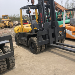 <b>Used</b> TCM FD70 7 TON Diesel Forklift Three Stage Mast 1220x125x50 Forks 3254mm Load Centre 1000mm Turning USA Origin - Product Image 4