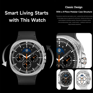 Jam tangan Ultra pintar 8 jam tangan baru 2025, jam tangan pintar klasik NFC monitor kesehatan panggilan BT tahan air 3ATM HD untuk IOS Android - Product Image 4
