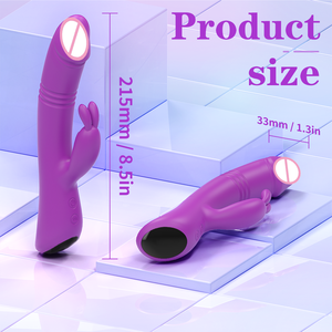 Masturbador sexual femenino, vibrador de punto g de empuje, masajeador de clítoris, consolador, vibradores de conejo, juguete sexual para mujeres, masajeador de senos corporales - Product Image 4