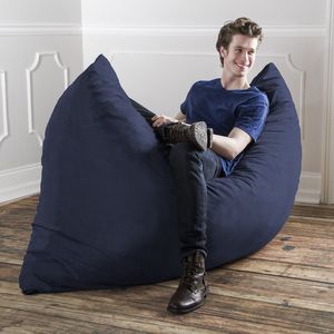 DB Jaxx <b>Navy</b> 5.5 ft Pillow Saxx <b>Bean</b> <b>Bag</b> Sofa Comfortable <b>Bean</b> <b>Bag</b> Couch - Product Image 4