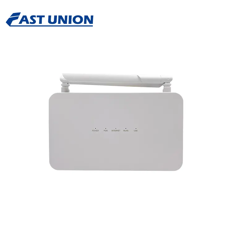 ONU 4GE+1POTS+1USB+2.4G & 5G WIFI GPON ONU ONT F670L V7.1 תואם כפול פס Wifi ONU ציוד סיב אופטי