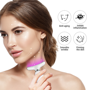 Masseur facial pour le visage et le cou à 7 lumières, appareil de beauté anti-rides pour raffermir la peau, portable - Product Image 3