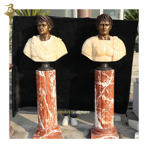 Personalizada antigua realista famosa figuras cabeza estatua bronce busto escultura - Product Image 6