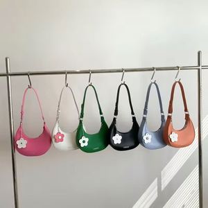 <b>Bag</b> <b>Women</b> Simple Fashion Soft Leather Pure Color Lychee Pattern <b>Small</b> Round <b>Bag</b> Compact Hand Carry Single Shoulder <b>Crossbody</b> <b>Bag</b> - Product Image 3