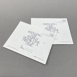 Tarjetas de Papel Plantables con Semillas Ecológicas Personalizadas, Tarjetas de Felicitación y Agradecimiento al por Mayor, Postales, Tarjetas de Visita, Embalaje - Product Image 2